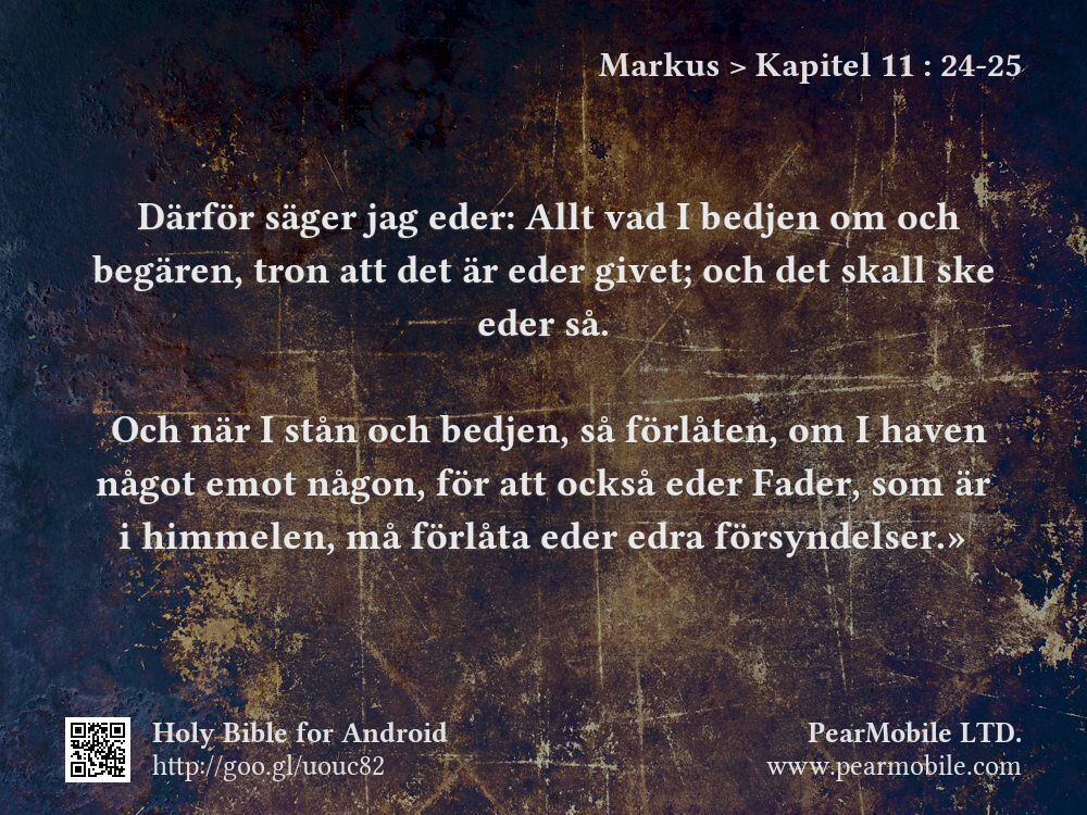 Markus, Kapitel 11:24-25
